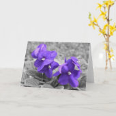 Violett Karte (Gelbe Blume)