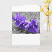 Violett, Karte (Gelbe Blume)