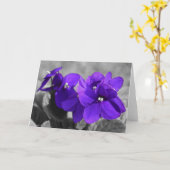 Violett, Karte (Gelbe Blume)