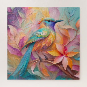 Violett-kehlige Singvogelfantasie Puzzle