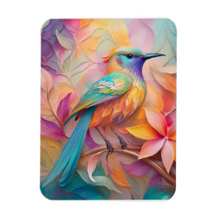 Violett-kehlige Singvogelfantasie Vogel Magnet