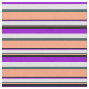 Violett, Lavendel, Schiefergrau, Lachs und Schwarz Stoff