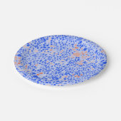 Violett Leopard Pappteller (Schrägansicht)