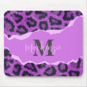 Violett-Leopard-Printwerbung Mousepad (Vorne)