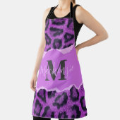Violett-Leopard-Printwerbung Schürze (InSitu)