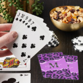 Violett-Leopard-Printwerbung Spielkarten (In Situ)