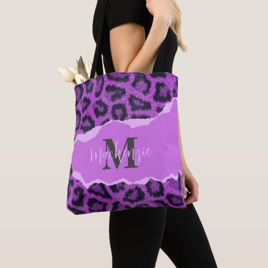Violett-Leopard-Printwerbung Tasche (Von Nahem)