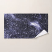 Violett lila abstrakte Galaxie Badhandtuch Set (Handtuch)