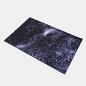 Violett lila abstrakte Galaxie Fußmatte (Schrägansicht)