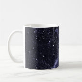 Violett lila abstrakte Galaxie Kaffeetasse (Links)