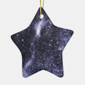 Violett lila abstrakte Galaxie Keramik Ornament (Links)