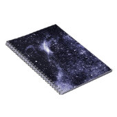 Violett lila abstrakte Galaxie Notizblock (Rechte Seite)