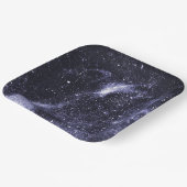 Violett lila abstrakte Galaxie Pappteller (Gewinkelt)