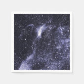 Violett lila abstrakte Galaxie Serviette (Vorderseite)