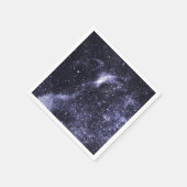 Violett lila abstrakte Galaxie Serviette (Ecke)