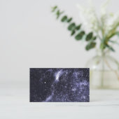 Violett lila abstrakte Galaxie Visitenkarte (Stehend Vorderseite)