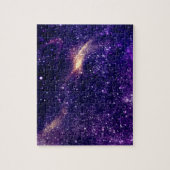 Violett lila abstraktes Galaxienuniversum Puzzle (Vertikal)