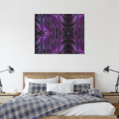 Violett Lila blaue Federstruktur abstrakt Leinwanddruck (Insitu (Schlafzimmer))