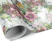 Violett Lila Blumenkraut Geschenkpapier (Rolleneckpunkt)