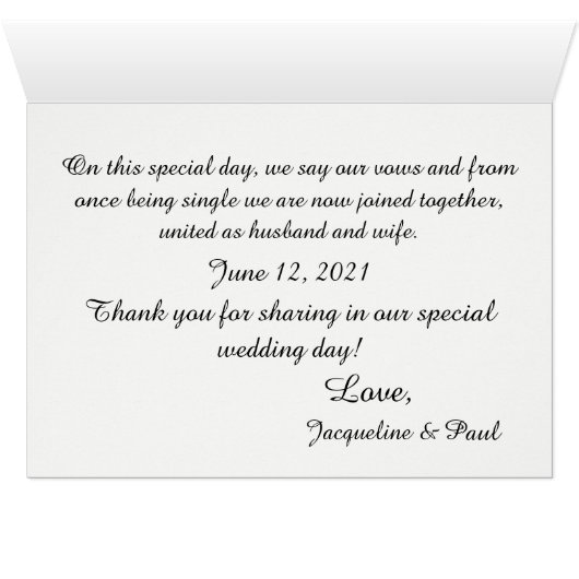 Violett Lila Blumenwatercolor Hochzeitstich (Innenansicht Horizontal (Unten))