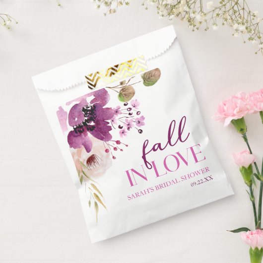 Violett Lila Blutfall in Liebe Brautparty Geschenktütchen (Versiegelt)