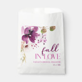 Violett Lila Blutfall in Liebe Brautparty Geschenktütchen (Vorderseite)