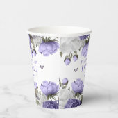 Violett lila Brautparty Pappbecher (Rechts)