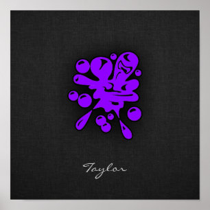 Violett Lila Paintball Poster