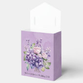 Violett Lila Pink Wasserfarbe Rose Hochzeit Geschenkschachtel (Geöffnet)