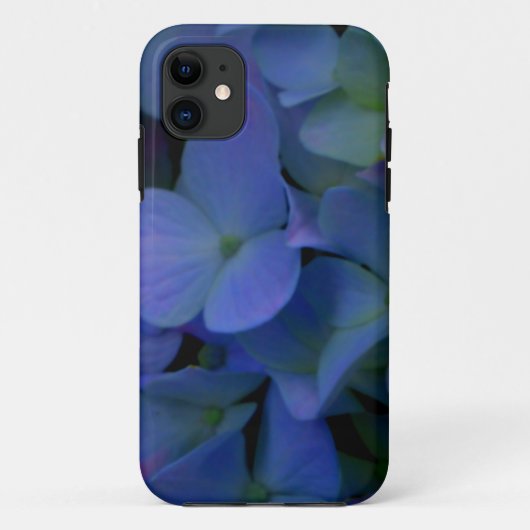 Violett lila-rosa-blaue Hydrangeas-Blume Case-Mate iPhone Hülle (Rückseite)
