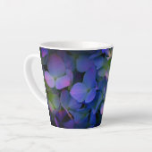 Violett lila-rosa-blaue Hydrangeas Blume Mama Milchtasse (Linke Ecke)