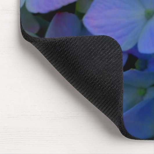Violett lila-rosa-blaue Hydrangeas-Blume Mousepad (Ecke)