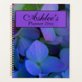Violett lila rosa blaue Hydrangeas-Blume Planer (Vorderseite)