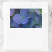 Violett lila-rosa-blaue Hydrangeas-Blume Rechteckiger Aufkleber (Tasche)