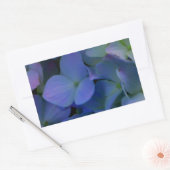 Violett lila-rosa-blaue Hydrangeas-Blume Rechteckiger Aufkleber (Umschlag)