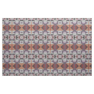 Violett Lila Rosa Orange Rot Grau Ethnischer Look Stoff