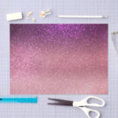 Violett Lila rosa Triple Glitzer Ombre Gradient Seidenpapier (Handwerk)
