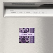 VIOLETT LILA Spitzen Hochzeit Rose Bouquet Magnet (In Situ (Geschirrspüler))