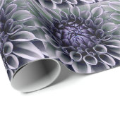 Violett Lila und Lavendel Blume Blossom Geschenkpapier (Rolleneckpunkt)