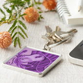 Violett-Masquerade Schlüsselanhänger (Seite)