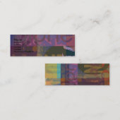 Violett Mini Visitenkarte (Vorne/Hinten)