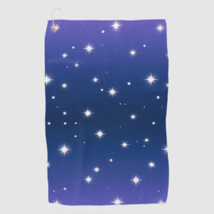 Violett-Nachtleuchte mit Zwirbelstangen-Muster Golfhandtuch