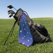 Violett-Nachtleuchte mit Zwirbelstangen-Muster Golfhandtuch (Gras)