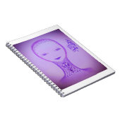 Violett Notizblock (Rechte Seite)