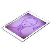 Violett Notizblock (Linke Seite)