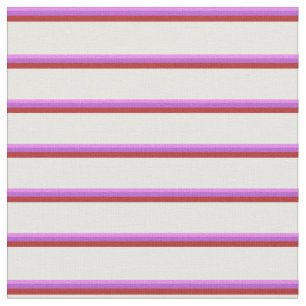 Violett, Orchid, Rot und Minzcreme Stoff