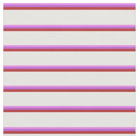 Violett, Orchid, Rot und Minzcreme Stoff (Nahaufnahme)