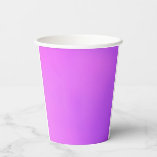 Violett-Papier-Cup Pappbecher (Rückseite)