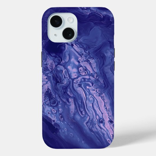 Violett Pink Akryllische Vergiftung Abstrakte Flüs Case-Mate iPhone Hülle (Rückseite)