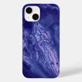 Violett Pink Akryllische Vergiftung Abstrakte Flüs Case-Mate iPhone Hülle (Rückseite)